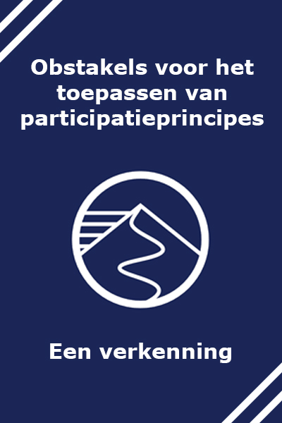 Bekijk de onderzoekspublicatie over obstakels voor het toepassen van participatieprincipes